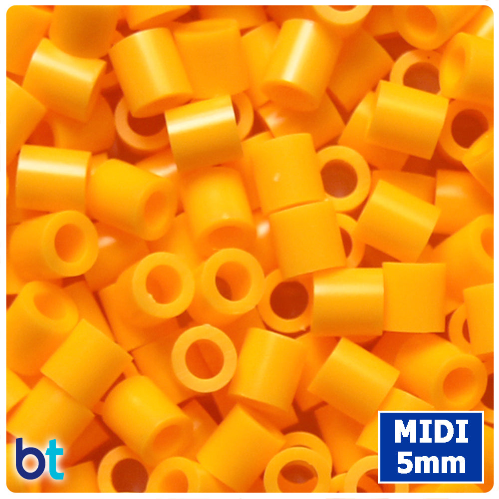 BeadTin Tangerine 5mm Midi Fuse Beads (1000pcs)