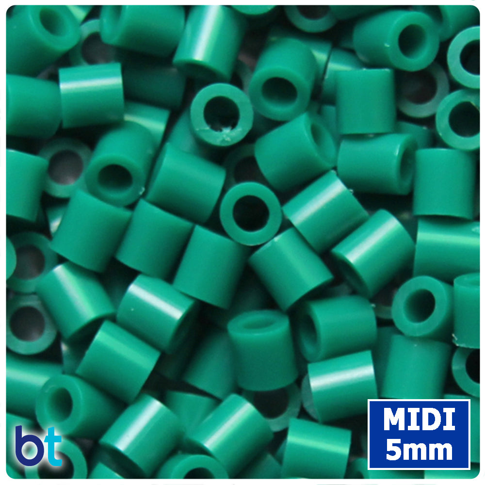 BeadTin Dark Green 5mm Midi Fuse Beads (1000pcs)