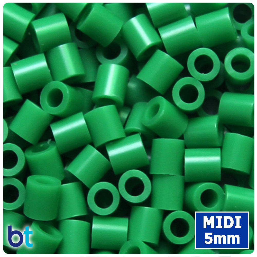 BeadTin Green 5mm Midi Fuse Beads (1000pcs)