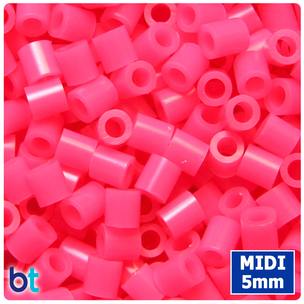 BeadTin Magenta 5mm Midi Fuse Beads (1000pcs)