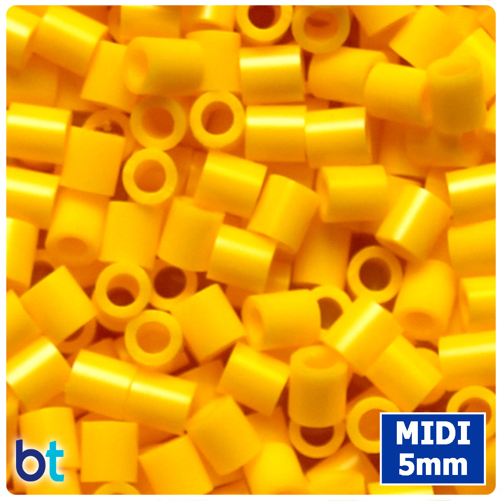 BeadTin Yellow 5mm Midi Fuse Beads (1000pcs)