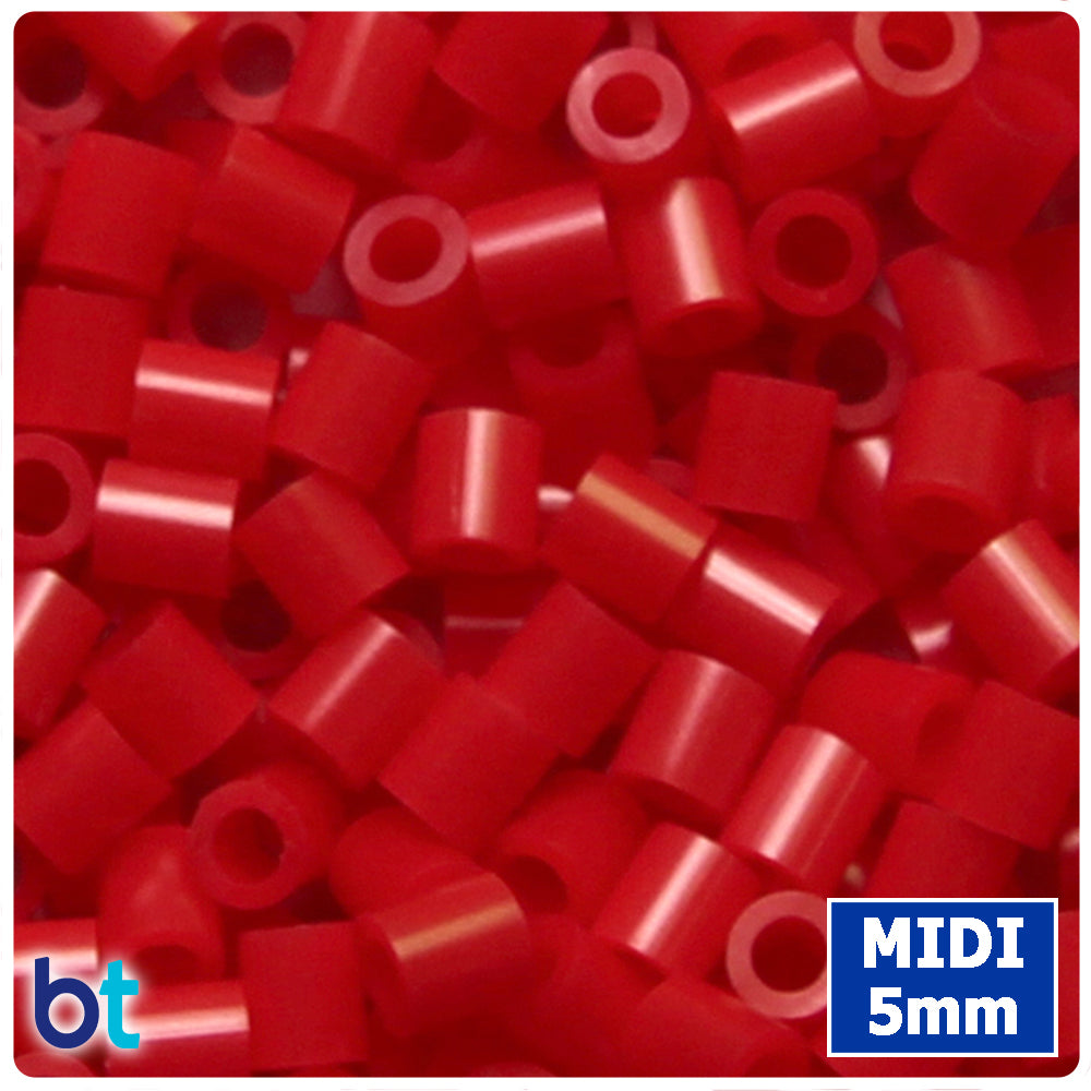 BeadTin Red 5mm Midi Fuse Beads (1000pcs)