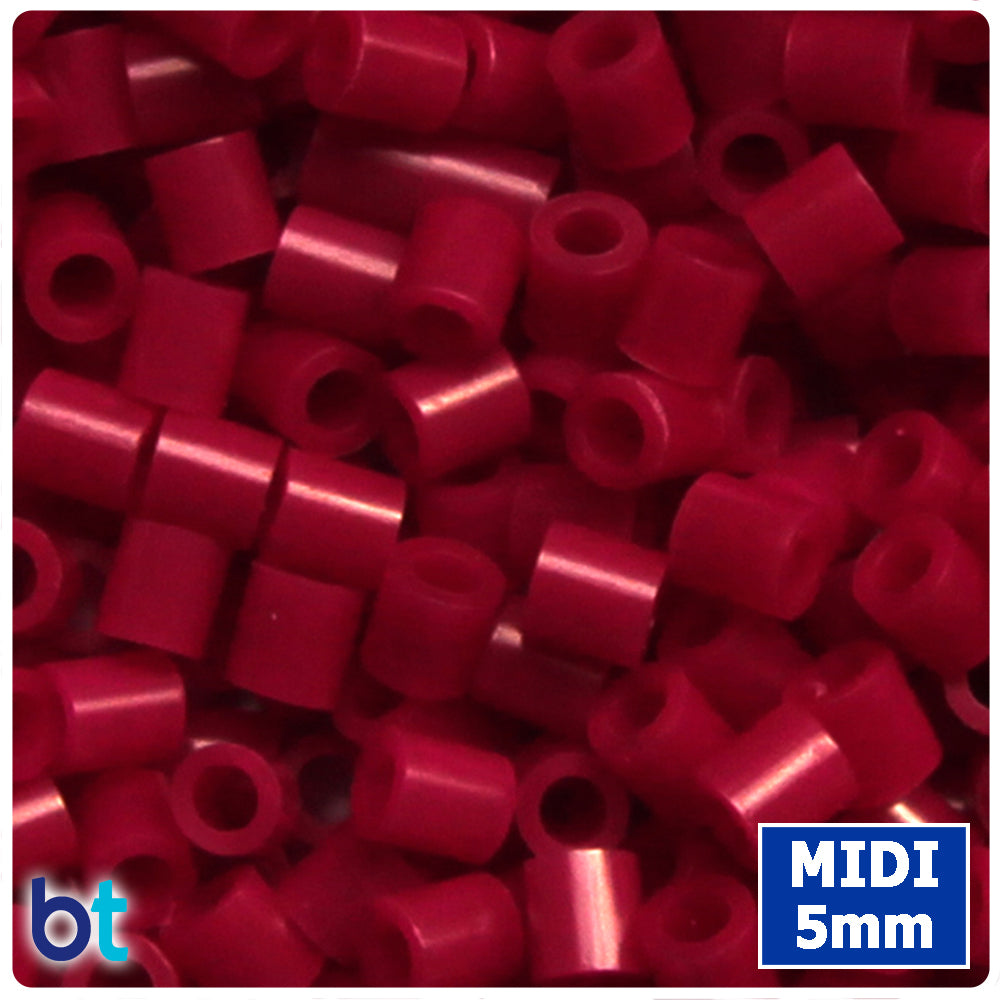 BeadTin Burgundy 5mm Midi Fuse Beads (1000pcs)