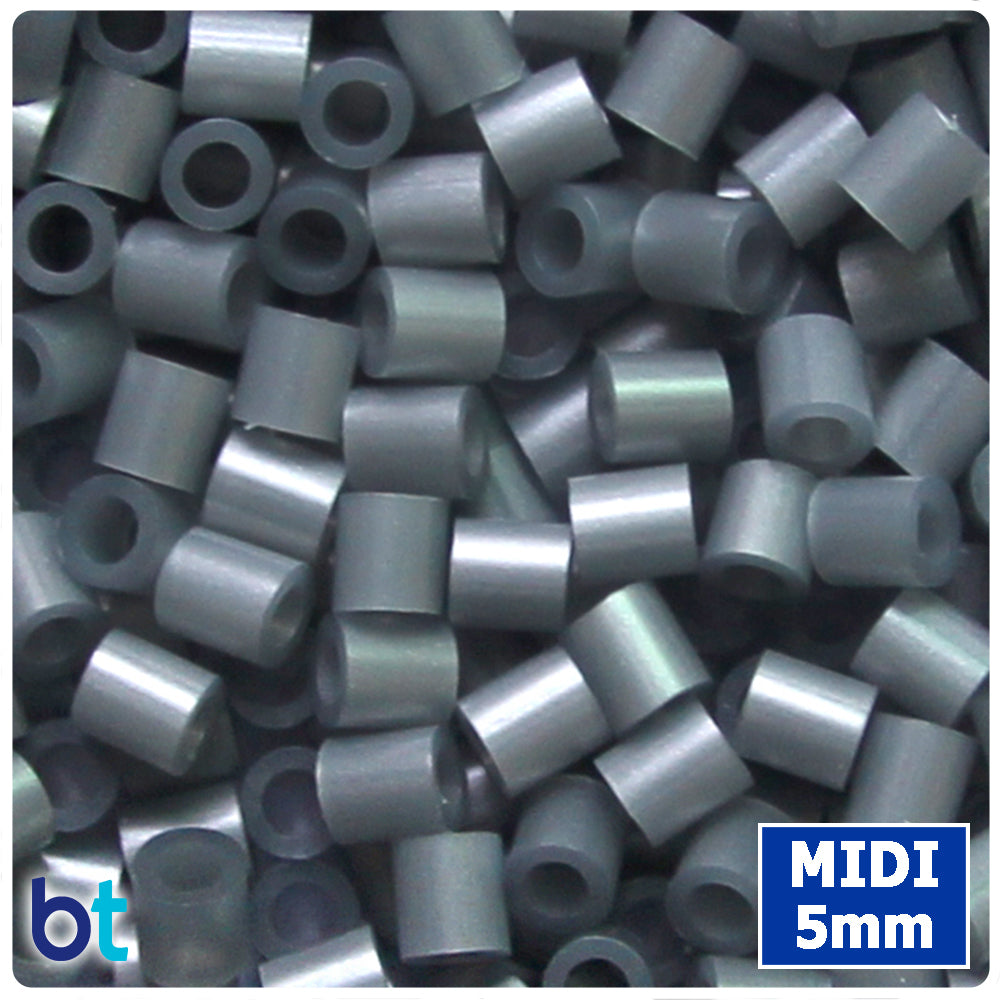 BeadTin Silver Metallic 5mm Midi Fuse Beads (1000pcs)