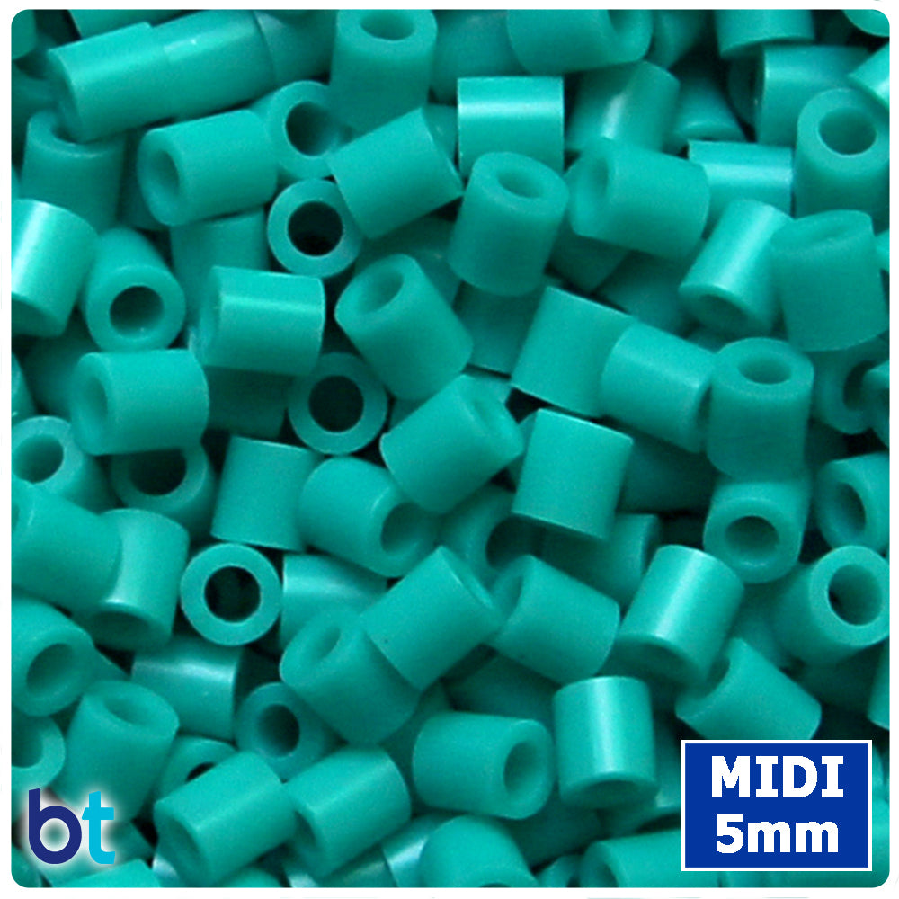 BeadTin Medium Turquoise 5mm Midi Fuse Beads (1000pcs)