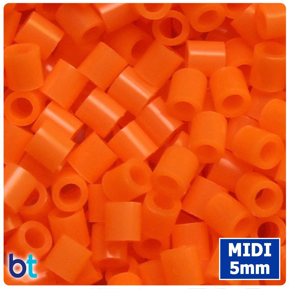 BeadTin Bright Carrot 5mm Midi Fuse Beads (1000pcs)