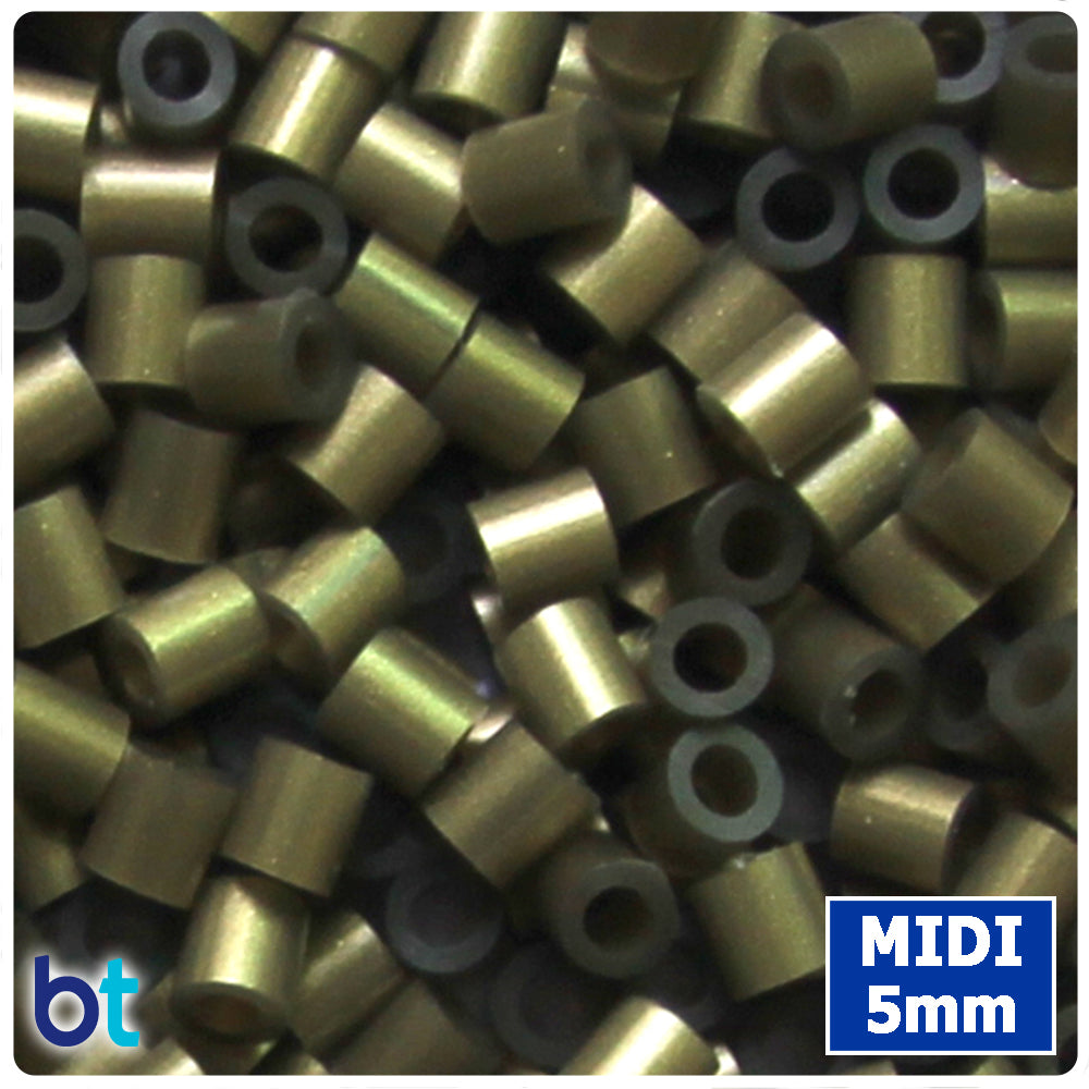 BeadTin Copper Metallic 5mm Midi Fuse Beads (1000pcs)