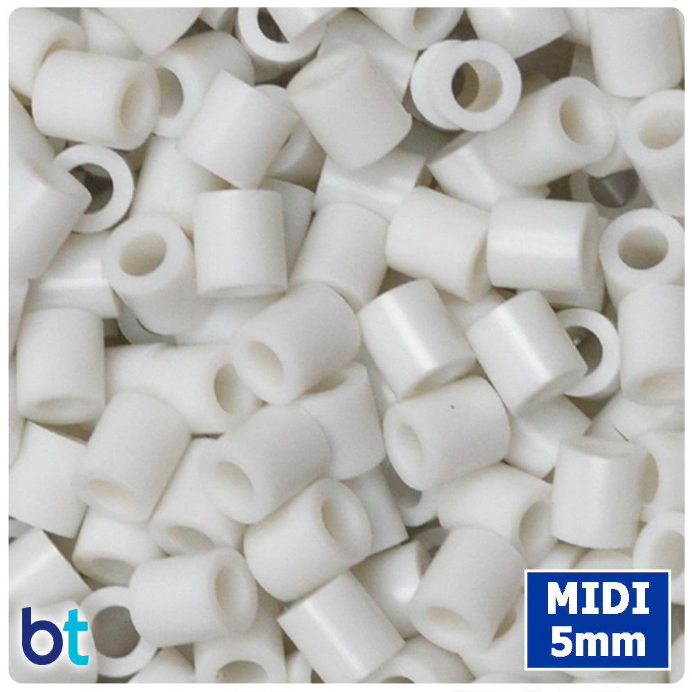 BeadTin Ghost White 5mm Midi Fuse Beads (1000pcs)