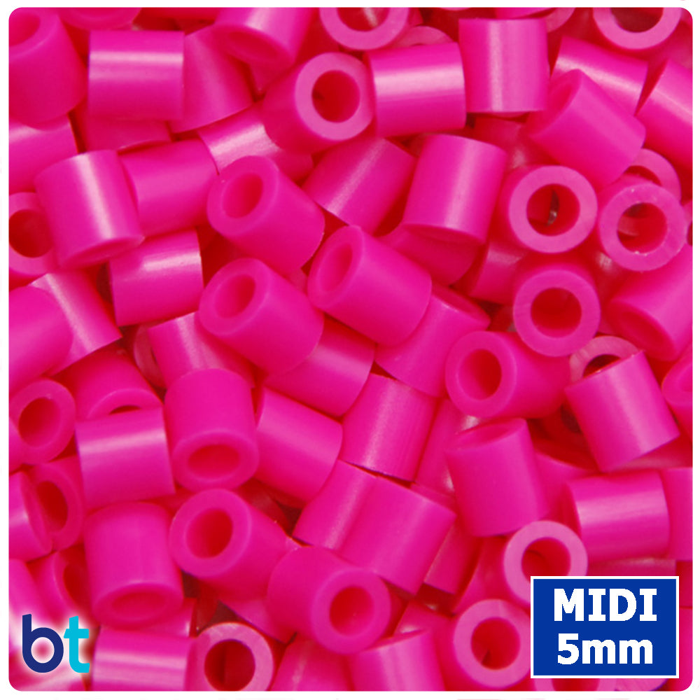BeadTin Dark Pink 5mm Midi Fuse Beads (1000pcs)