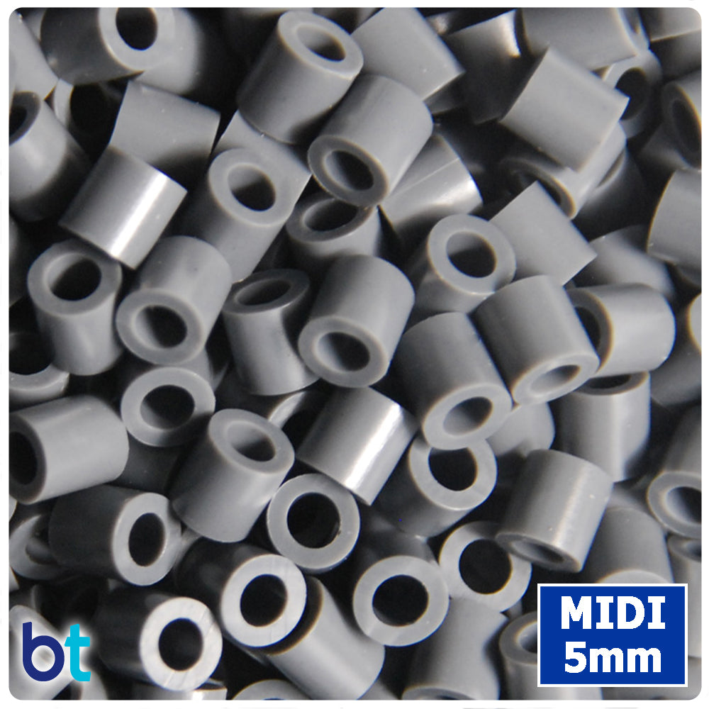 BeadTin Charcoal Grey 5mm Midi Fuse Beads (1000pcs)