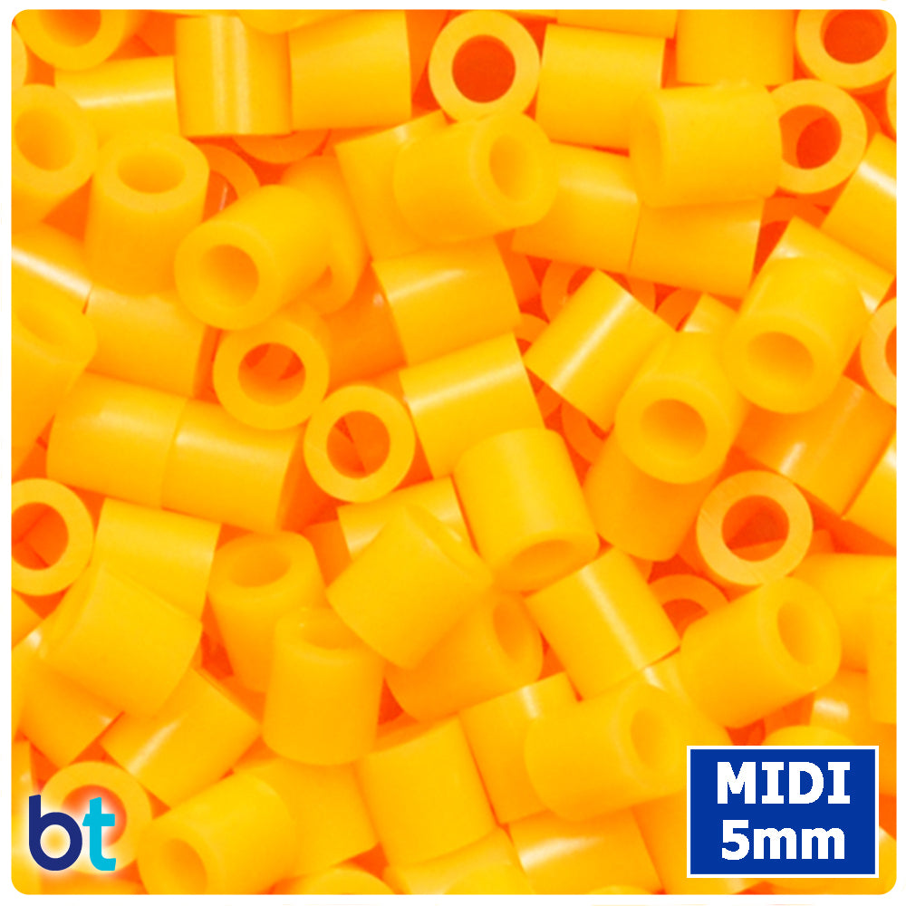 BeadTin Pastel Orange 5mm Midi Fuse Beads (1000pcs)