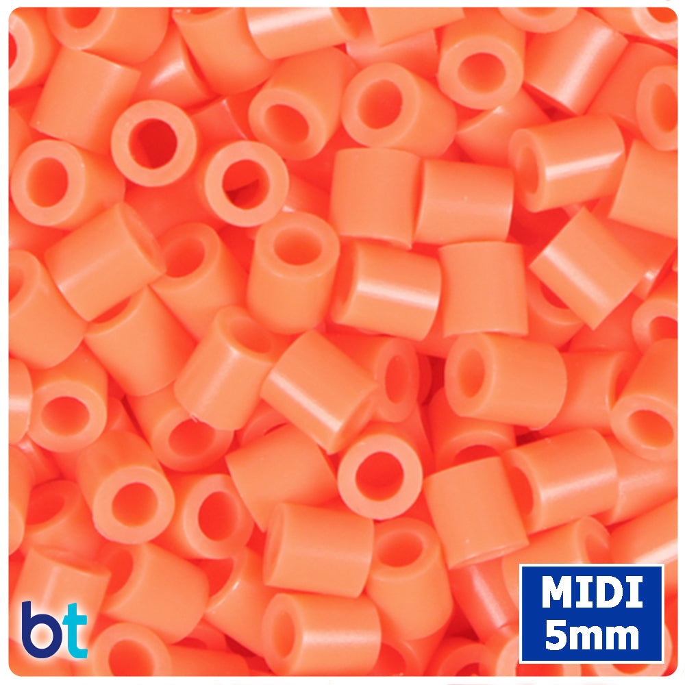 BeadTin Apricot 5mm Midi Fuse Beads (1000pcs)