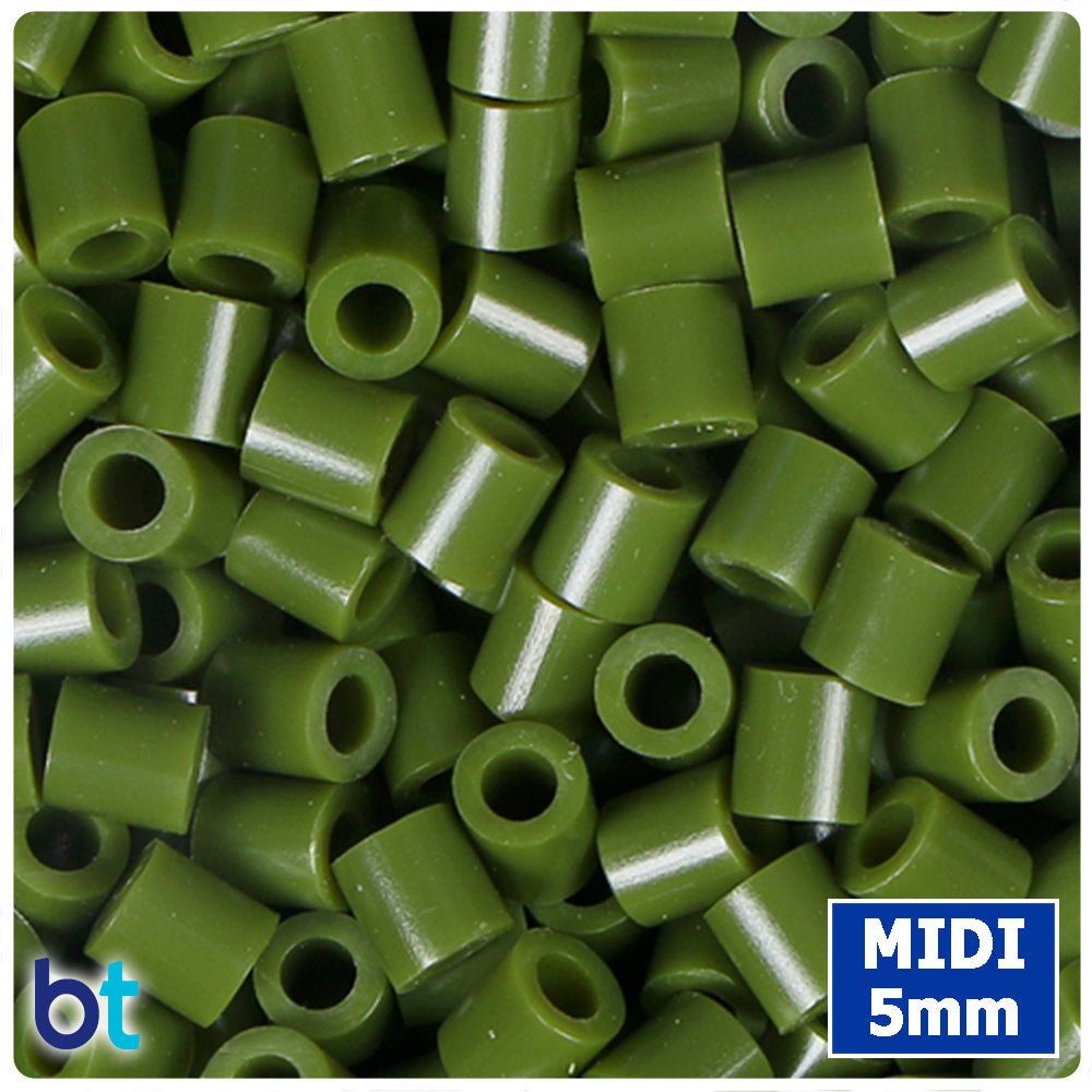 BeadTin Pinetree Green 5mm Midi Fuse Beads (1000pcs)