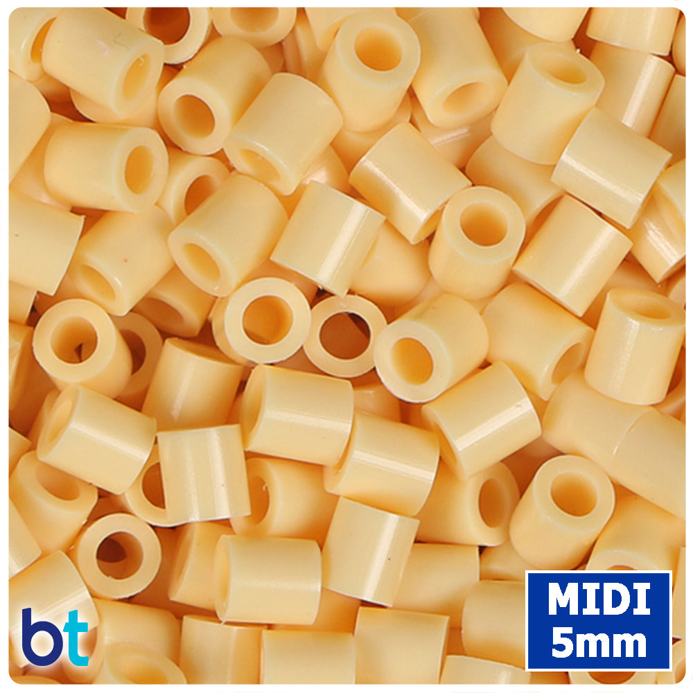 BeadTin Creme 5mm Midi Fuse Beads (1000pcs)