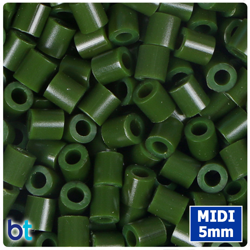 BeadTin Forest Green 5mm Midi Fuse Beads (1000pcs)