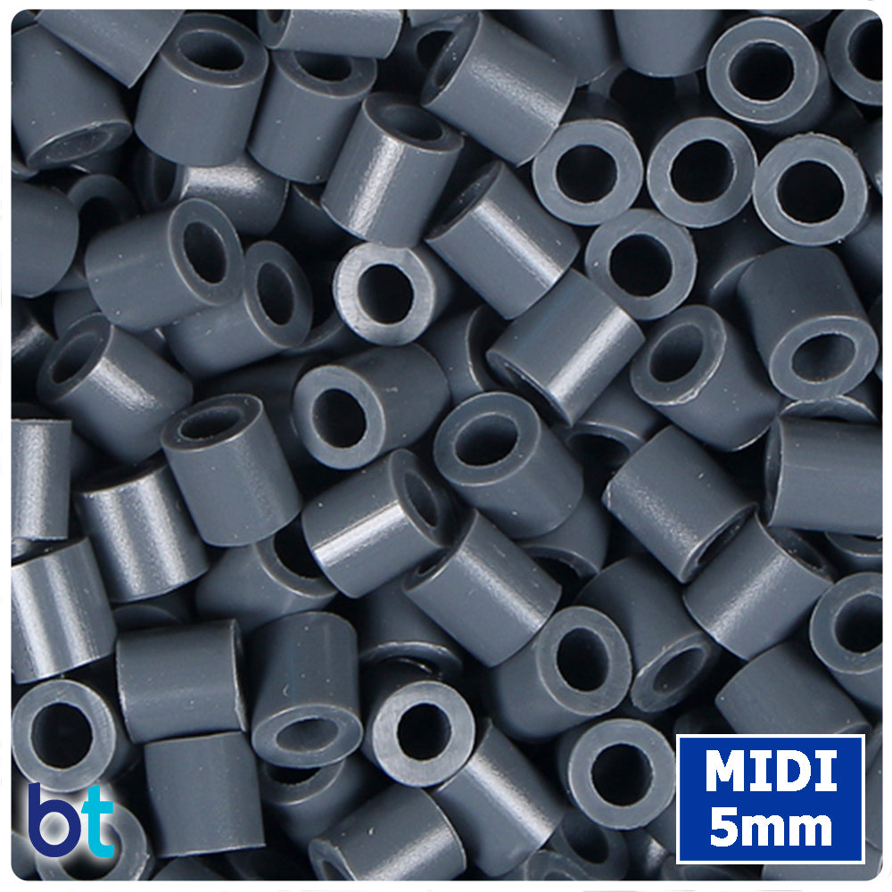 BeadTin Steel Grey 5mm Midi Fuse Beads (1000pcs)