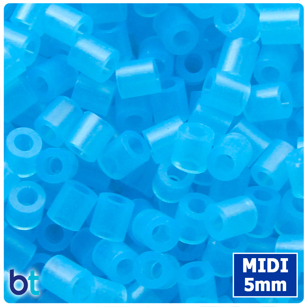 BeadTin Blue Glow 5mm Midi Fuse Beads (1000pcs)