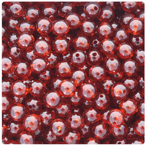 BeadTin Tortoise Transparent 8mm Round Plastic Craft Beads (300pcs)